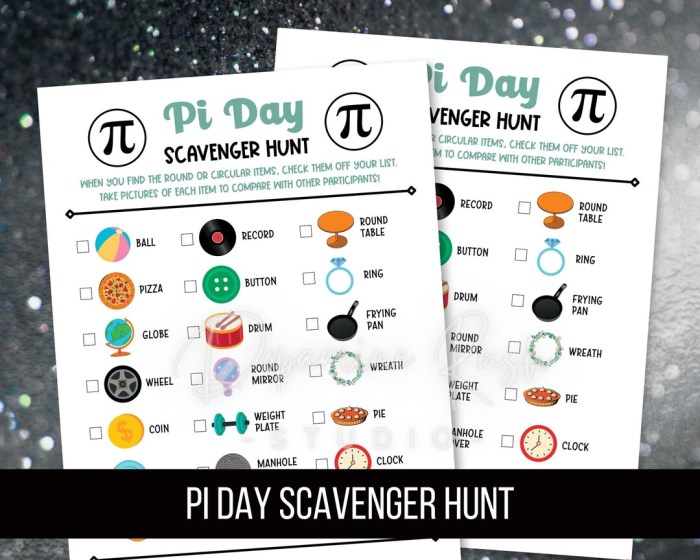 Pi day scavenger hunt answer key