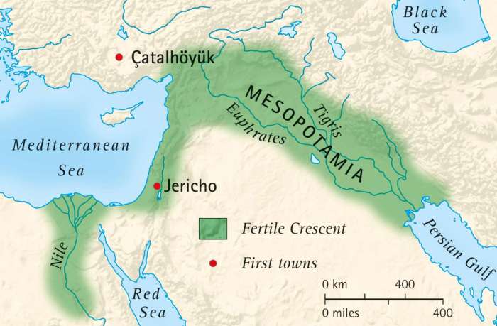 Mesopotamia and ancient egypt geography map