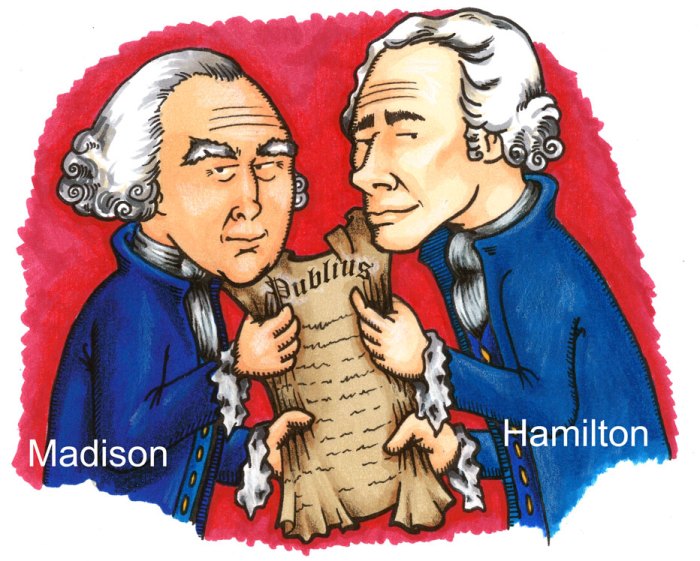 Federalist vs anti federalist political cartoon