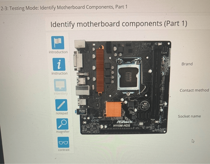 Advanced hardware lab 1-7 install components inside the case